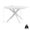 Armen Living Sachi Outdoor Dark Eucalyptus Wood and Concrete Round Dining Table 840254333352 - alternate 5